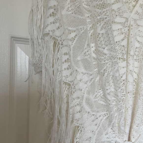 Lucky Brand Boho Chic Lace Fringe top size M - Picture 7 of 14
